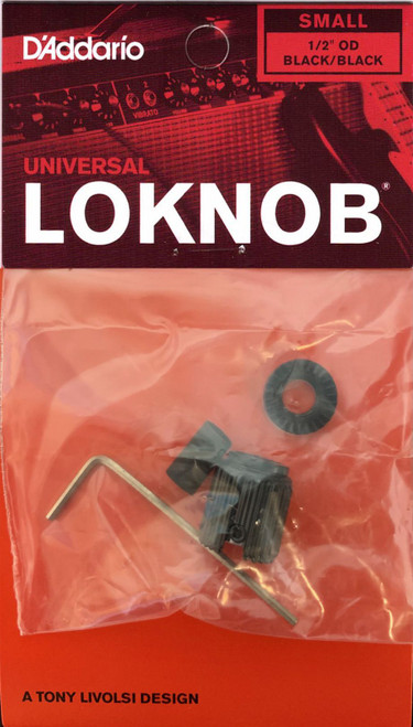 D'Addario Universal LokNob Knob Solution, Small - Black