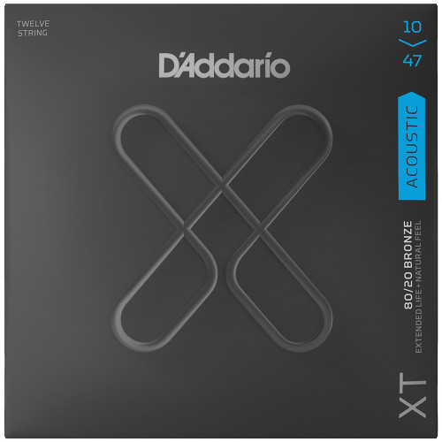 D'Addario XT 80/20 Bronze Acoustic Guitar Strings XTABR1047 Extra
