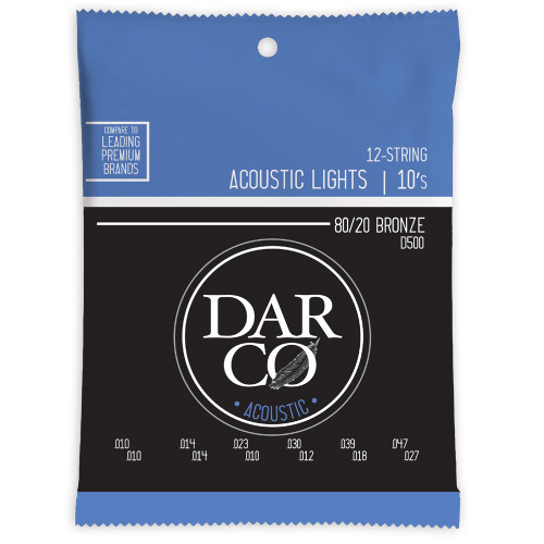 その他 Dakko Darco D510 80/20 Bronze Acoustic Guitar Strings Extra Light 10-47