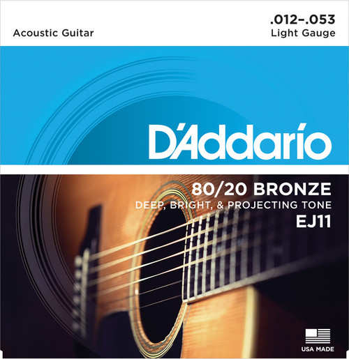 D'Addario EJ 80/20 Bronze Acoustic Guitar Strings