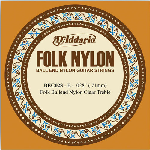 D'Addario EJ Ball End Nylon Folk Guitar Single Strings