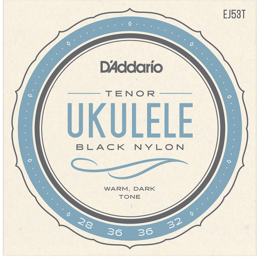 D'Addario EJ53C Concert Black Nylon Hawaiian Ukulele Strings