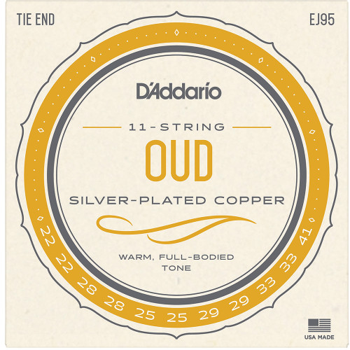 D'Addario EJ95 Silverplated Copper 11-String Oud Strings
