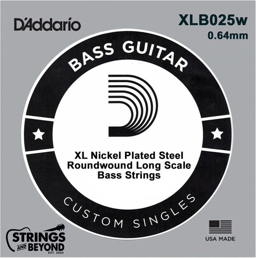 D'Addario XL Nickel Wound Electric Bass Strings, Long Scale