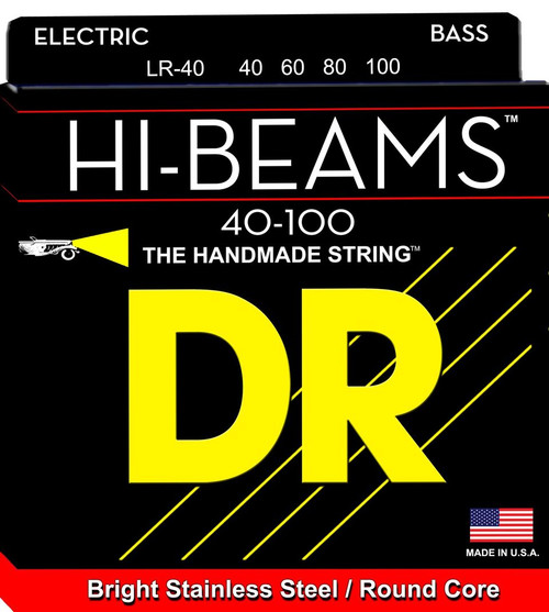 DR Hi-Beam Stainless Steel Bass Guitar Strings LR-40 Lite-Lite 40-100