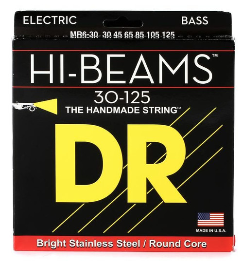 DR Fat Beams Stainless Steel Electric Bass Strings FB6-30 6 String