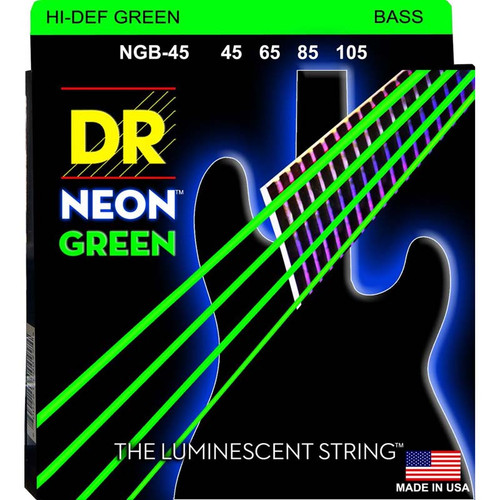 NEON BASS Guitar Strings MULTI-COLOR (D… DR Neon Multi-color Strings | GimmeSomeStrings