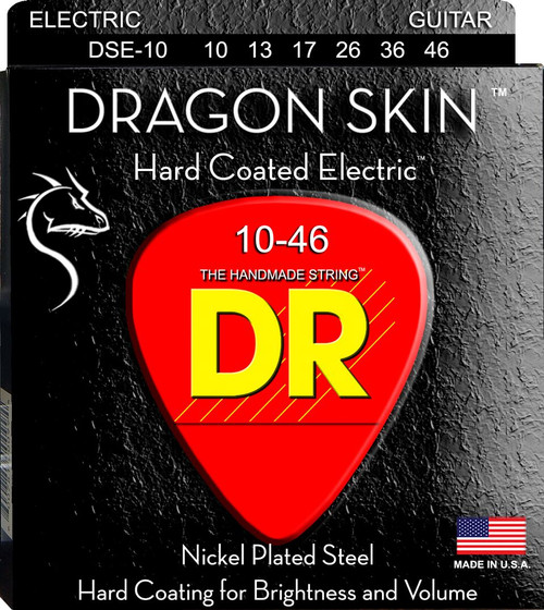 DR Dragonskin K3 Coated Electric Guitar Strings DSE-10 Medium 10-46