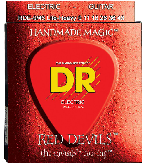 DR K3 Red Devils Coated Electric Guitar Strings RDE-9/46 Lite-Hvy 9-46