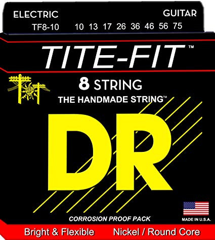 DR Tite-Fit Nickel Plated Electric Guitar Strings TF8-11 8 String