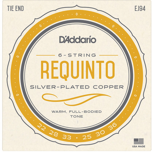 D'Addario EJ94 Silverplated Copper Wound on Nylon Requinto Strings