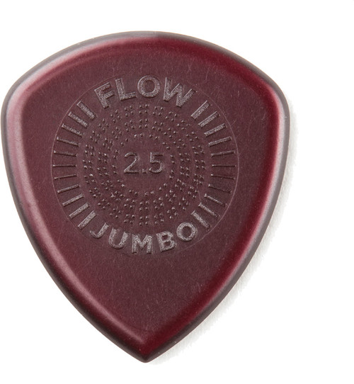 Dunlop Flow Jumbo with Grip Guitar Picks 547 Flow Jumbo 2.5mm 12 Refill Bag