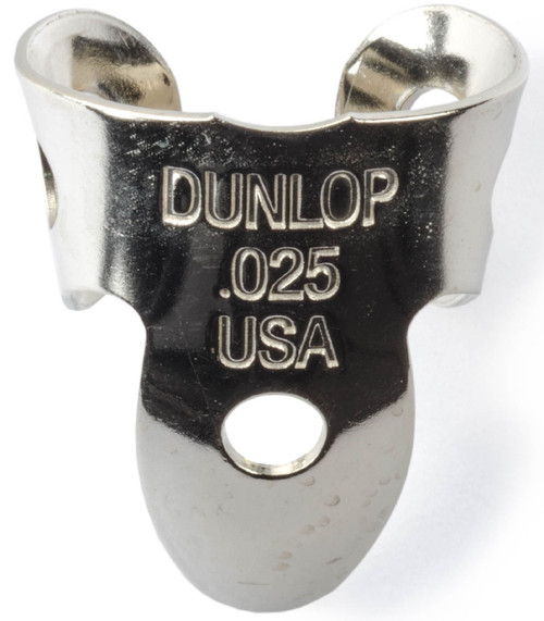 Dunlop Nickel Silver Mini Fingerpicks Tube - 20 Qty 36R.025 Mini .025