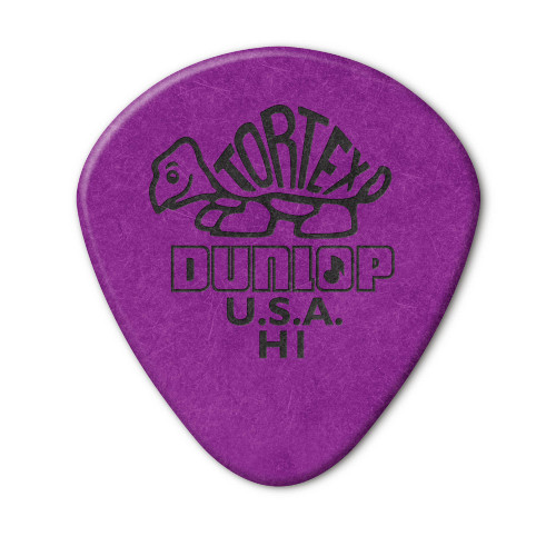 Jim Dunlop Tortex Jazz Guitar Picks Refill Bags Qty 36 472RH1 Round Tip Heavy Purple