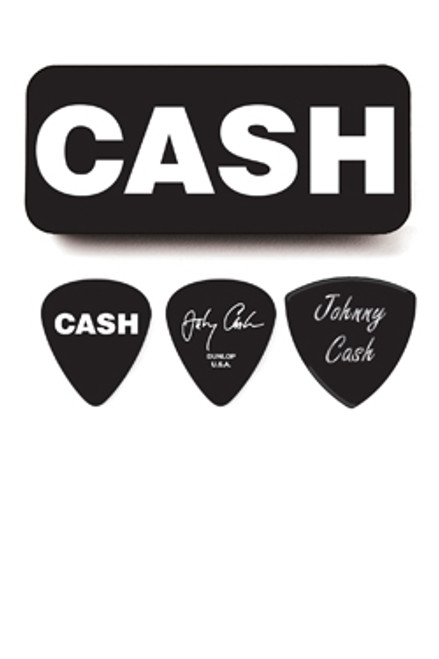 Dunlop Johnny Cash Guitar Pick Tin JCPT04H Bold Heavy