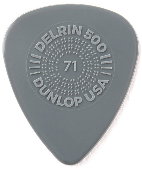 Dunlop Prime Grip Delrin 500 Guitar Picks 450 Gray .71mm 12 Pack