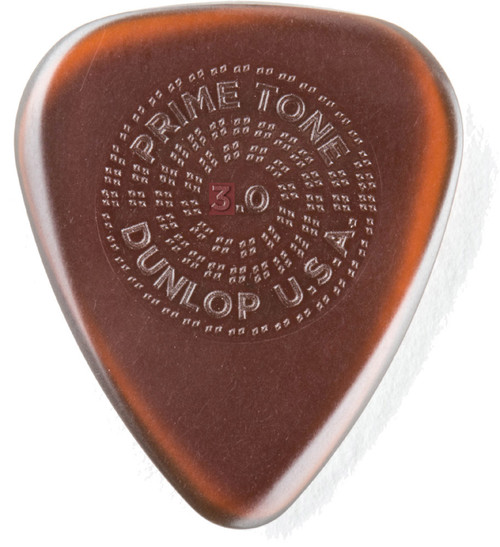 Dunlop Primetone Standard Sculpted Plectra Guitar Picks with Grip 510 PT Std Grip 3.0mm 12 Refill Bag