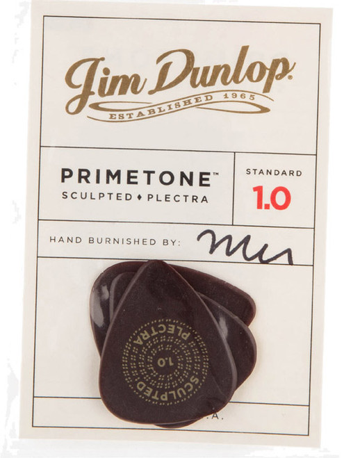 Dunlop Primetone Standard Sculpted Plectra Guitar Picks 511 PT Std 1.0mm 3 Pack