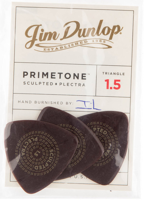 Dunlop Primetone Triangle Sculpted Plectra Guitar Picks 513 PT Tri 1.5mm 3 Pack