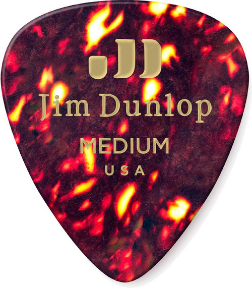 Dunlop Shell Celluloid Standard Guitar Picks Medium 72 Refill Bag