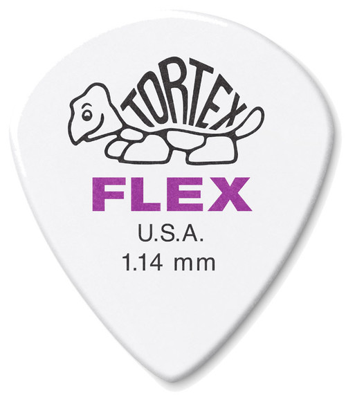 Dunlop Tortex Flex Jazz III Guitar Picks 468 Purple 1.14mm 12 Pack