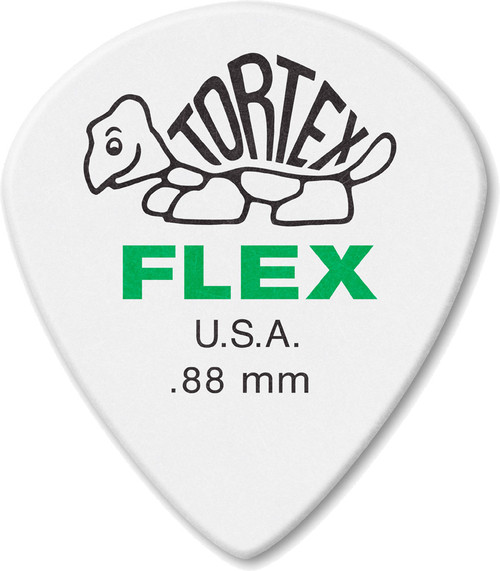 Dunlop Tortex Flex Jazz III XL Guitar Picks 466 Green .88mm 72 Refill Bag