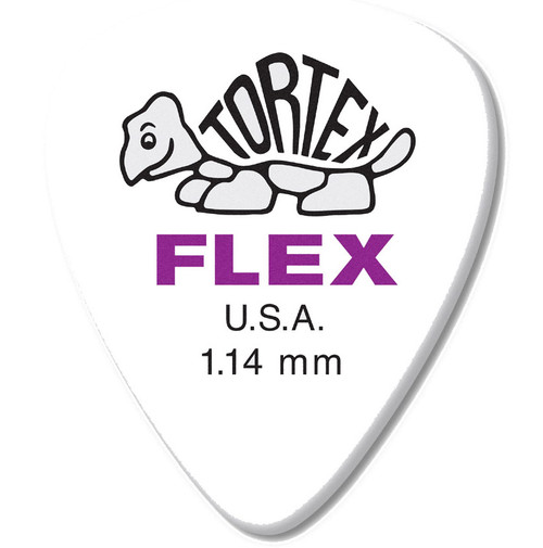 Dunlop Tortex Flex Standard Guitar Picks 428 Purple 1.14mm 72 Refill Bag