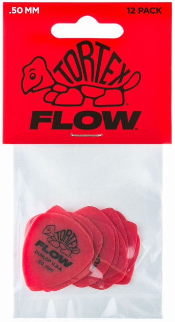 Dunlop Tortex Flow Standard Guitar Picks 558 Orange .60mm 12 Pack