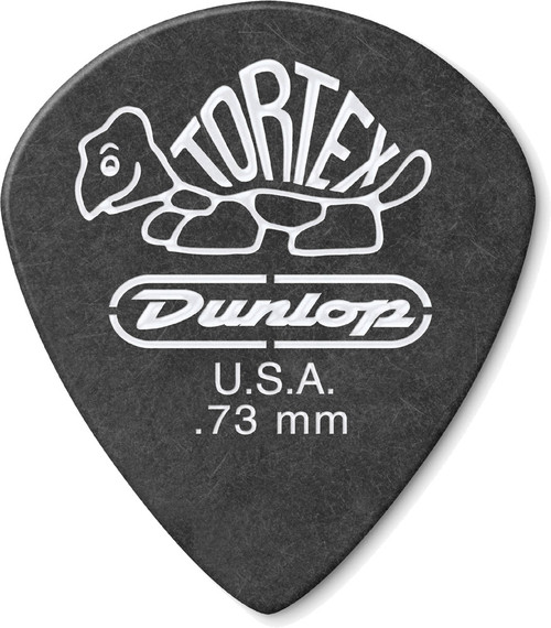 Dunlop Tortex Pitch Black Jazz III Guitar Picks 482 PB Jazz III .73mm 72 Refill Bag