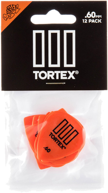 Dunlop Tortex TIII Guitar Picks 462 Orange .60mm 12 Pack