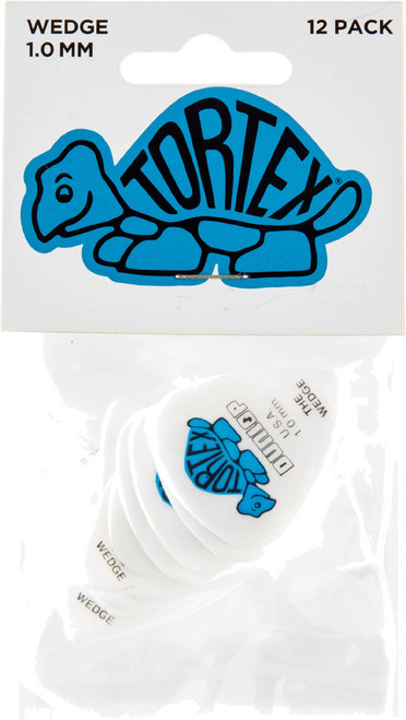 Dunlop Tortex Wedge Guitar Picks 424 Blue 1.00mm 72 Refill Bag