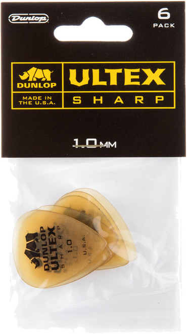 Dunlop Ultex Sharp Guitar Picks 433 Ultex Sharp 1.0 mm 6 Pack