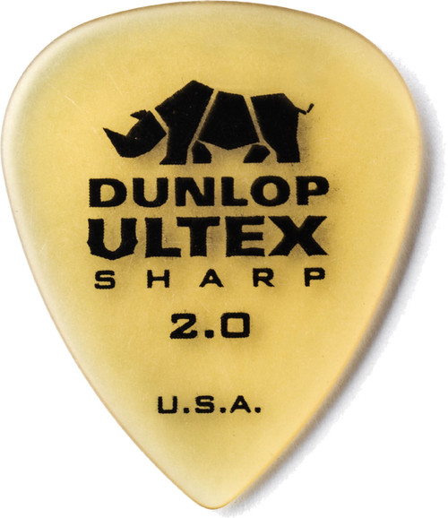 Dunlop Ultex Sharp Guitar Picks 433 Ultex Sharp 2.0 mm 72 Refill Bag