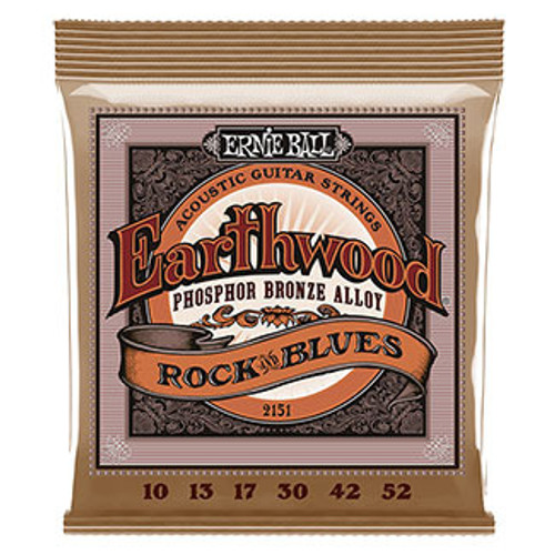 Ernie Ball 2148 Earthwood Phosphor Bronze Acoustic Guitar Strings Light  11-52