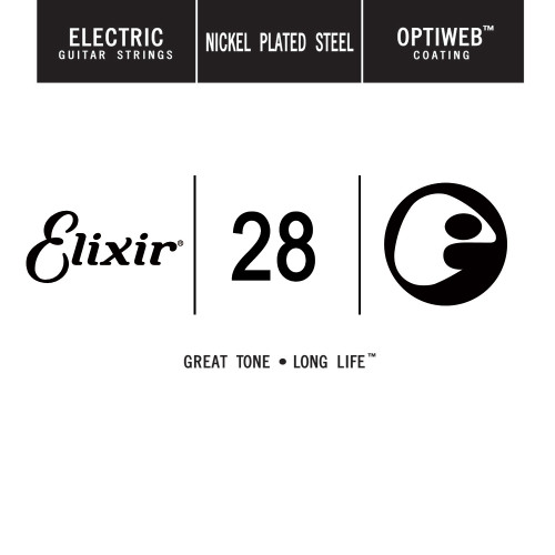 Elixir Anti-Rust Optiweb Coated Electric Guitar Single Strings 16228 28