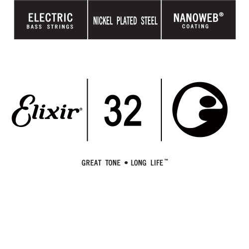 Elixir Anti-Rust Nanoweb Coated Electric Bass Single Strings