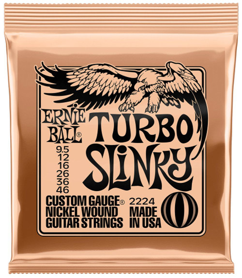Ernie Ball 2224 Nickel Turbo Slinky Electric Guitar Strings 9.5-46