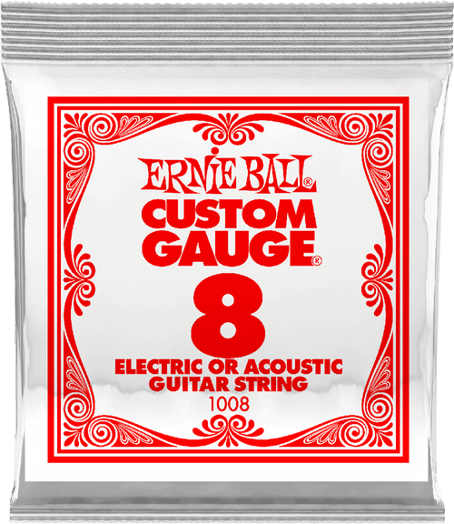 Ernie Ball Plain Steel Single Strings 1008 8