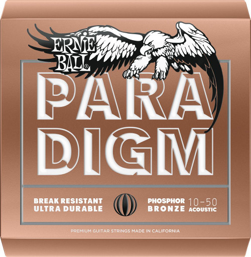 Ernie Ball Paradigm Phosphor Bronze Acoustic Guitar Strings P02080 Paradigm PB X-Light 10-50