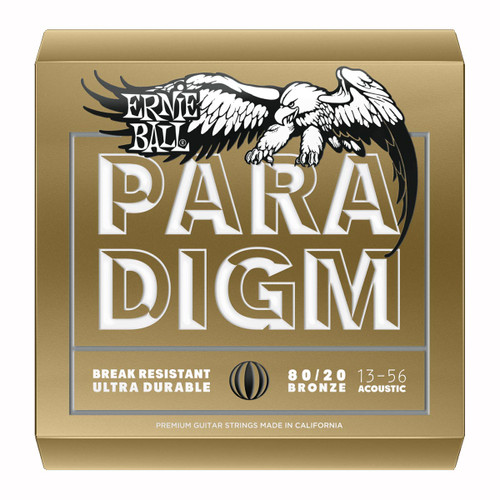 Ernie Ball Paradigm 80/20 Bronze Acoustic Guitar Strings P02084 Paradigm 80/20 Medium 13-56