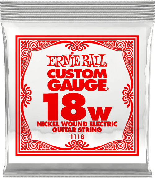 Ernie Ball Nickel Wound Single Strings 1118 18