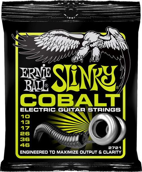 Ernie Ball Cobalt Slinky Electric Guitar Strings 2721 Regular Slinky 10-46