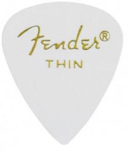 Fender Classic Celluloid Picks - White