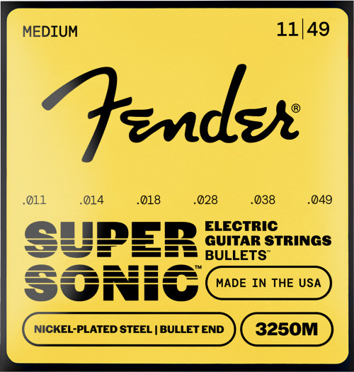 Fender SuperSonic Bullets Nickelplated Steel Electric Guitar Strings 3250M Medium 11-49