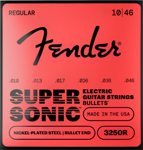 Fender Super 250's Nickelplated Steel Electric Guitar Strings 250R