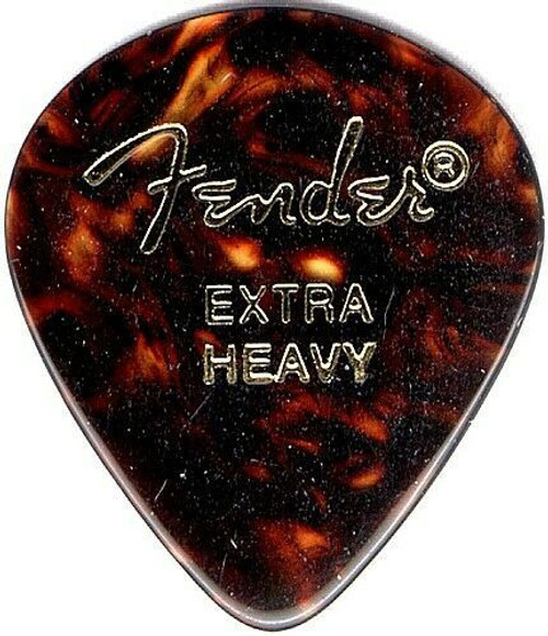 Fender 551 Shape Classic Celluloid Picks 551-950 Shell Extra Heavy 12 Pack