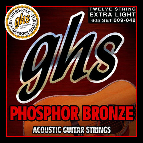 GHS Phosphor Bronze Acoustic Guitar Strings S305 Ultra Light 10-46