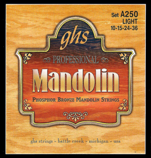 GHS Bright Bronze Mandolin Strings PF250 Medium Light 11-38