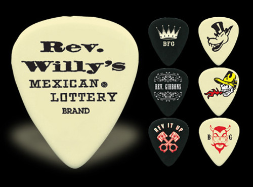 Jim Dunlop Rev. Willy's Mexican Lottery Brand Pick Tins