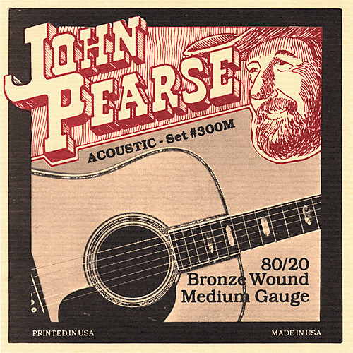 John Pearse 80/20 Bronze Acoustic Guitar Strings 250LM